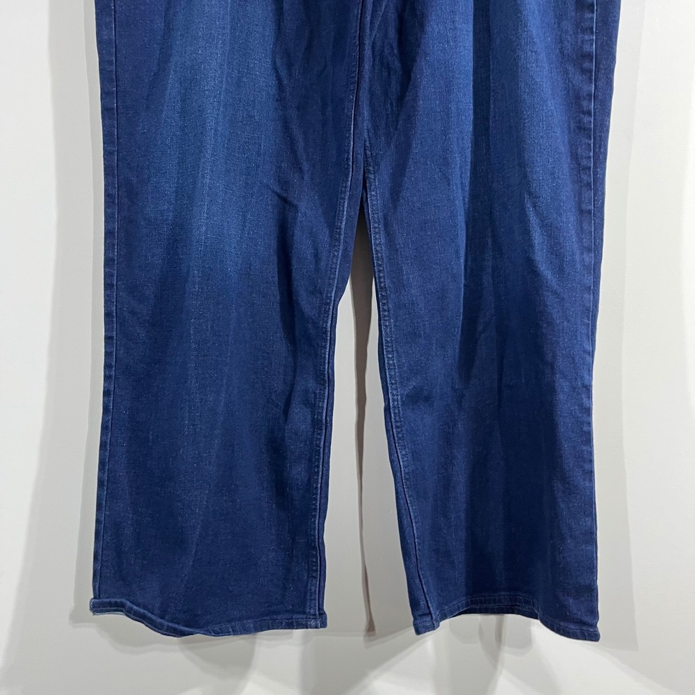 Old Navy Retro Wide Leg Jeans Womens 18 High Rise Denim Streetwear Boho Relaxed - Picture 2 of 9